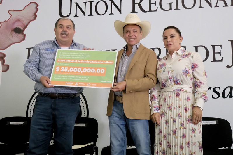 En El Salto entregan apoyos al sector porcícola