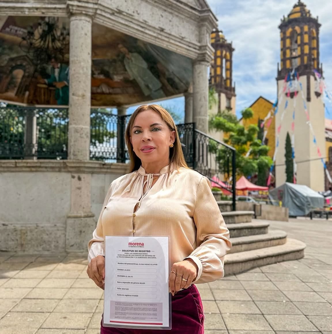 Apunta Nena Farías a reelegirse como alcaldesa de El Salto