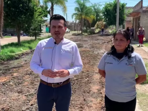 Arrancan obras de rehabilitación de calles en La Azucena
