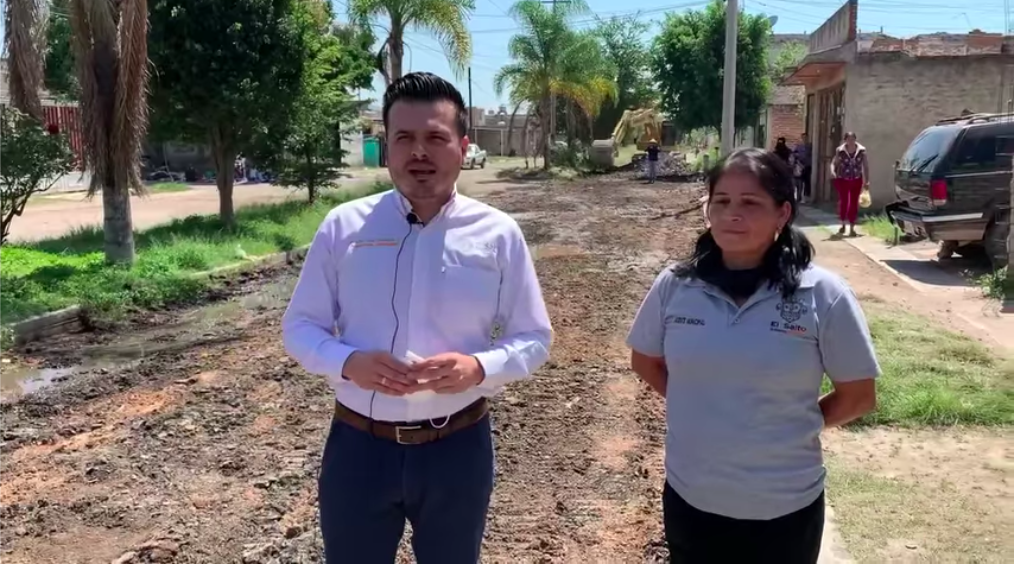 Arrancan obras de rehabilitación de calles en La Azucena