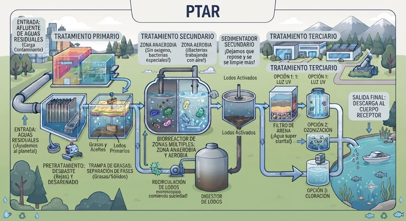 ¿Cómo se limpia el agua?