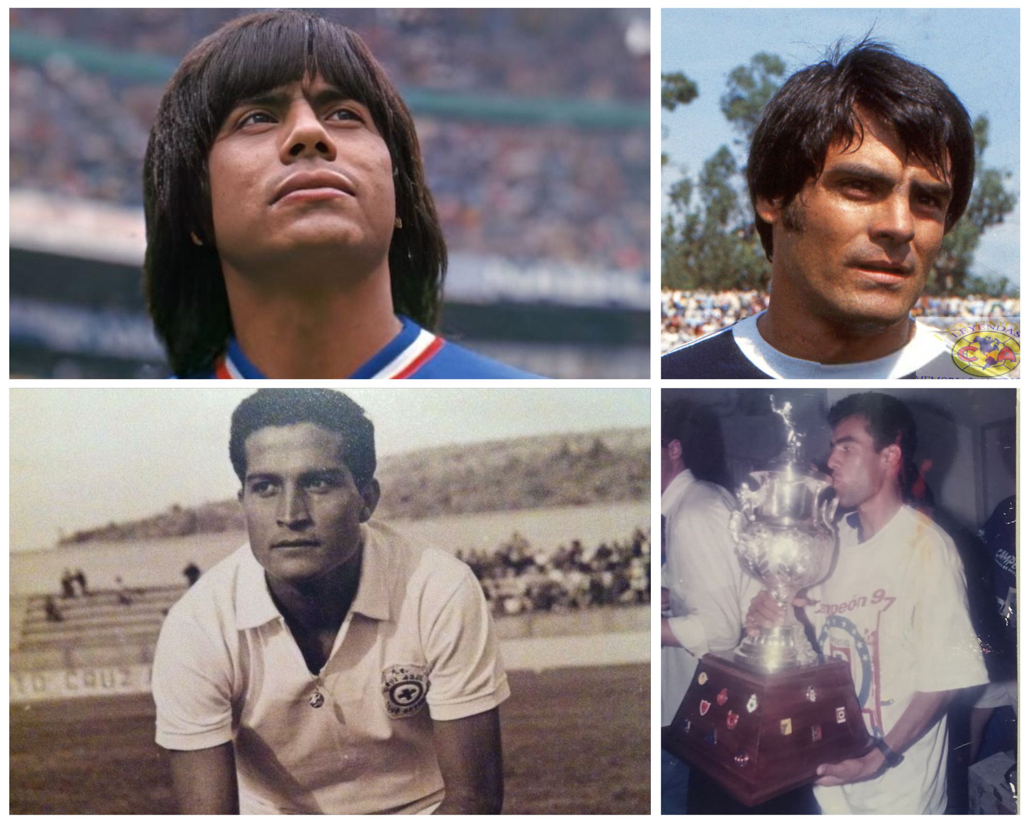 Futbol e Identidad. Saltenses campeones de Liga: Cortés con América y Estrada, Prado y González con Cruz Azul
