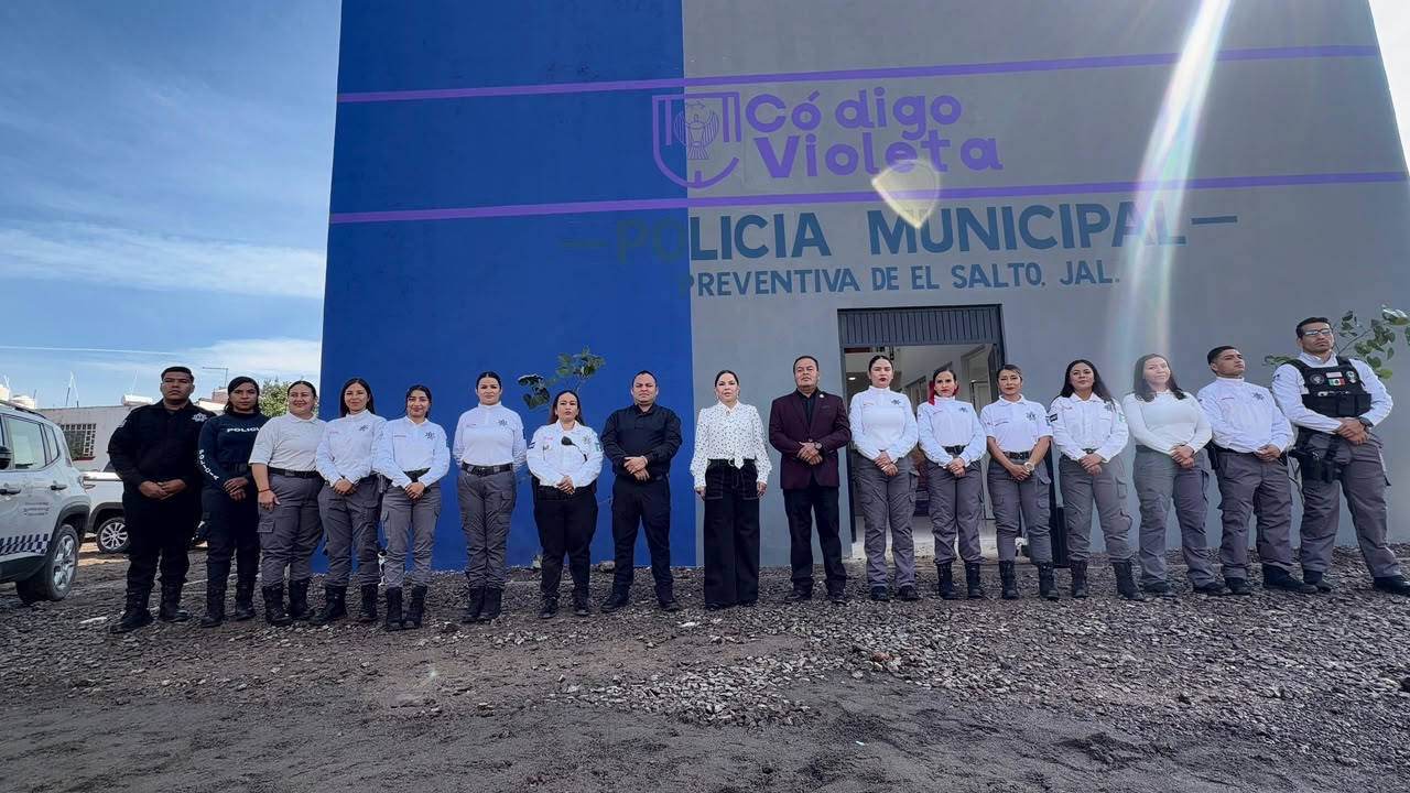 Inauguran en El Salto base policial especializada para mujeres víctimas de violencia