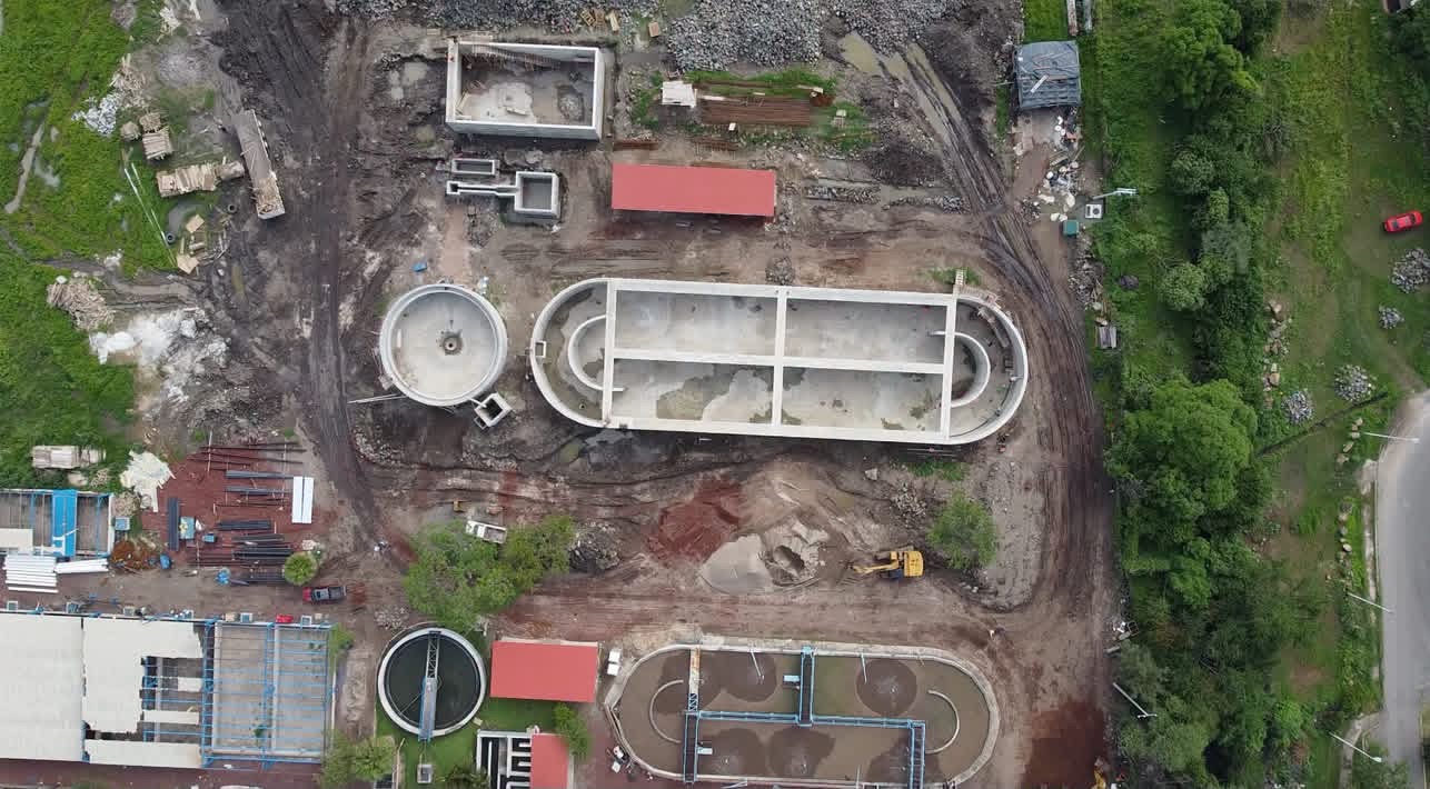 En Juanacatlán: avanza ampliación de Planta de Tratamiento de Aguas Residuales