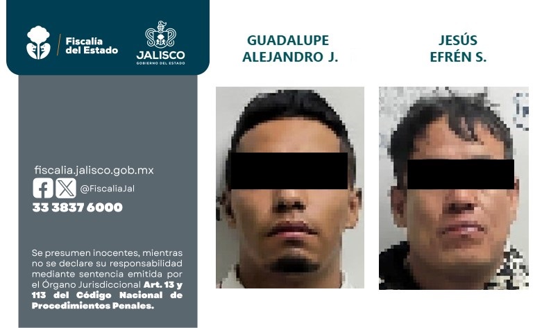 En El Salto: Vinculan a proceso penal a dos hombres por su presunta participación en el delito de secuestro exprés