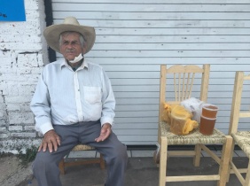 Fermín Saavedra de 93 años y habitante de Las Pint